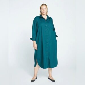 Universal Standard Odeon Stretch Poplin Shirtdress
